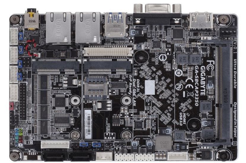 Gigabyte GA-SBCAP3350 con un Intel Celeron, al alternativa a la Raspberry Pi Gigabyte GA SBCAP3350 - Gigabyte GA-SBCAP3350 con un Intel Celeron, al alternativa a la Raspberry Pi