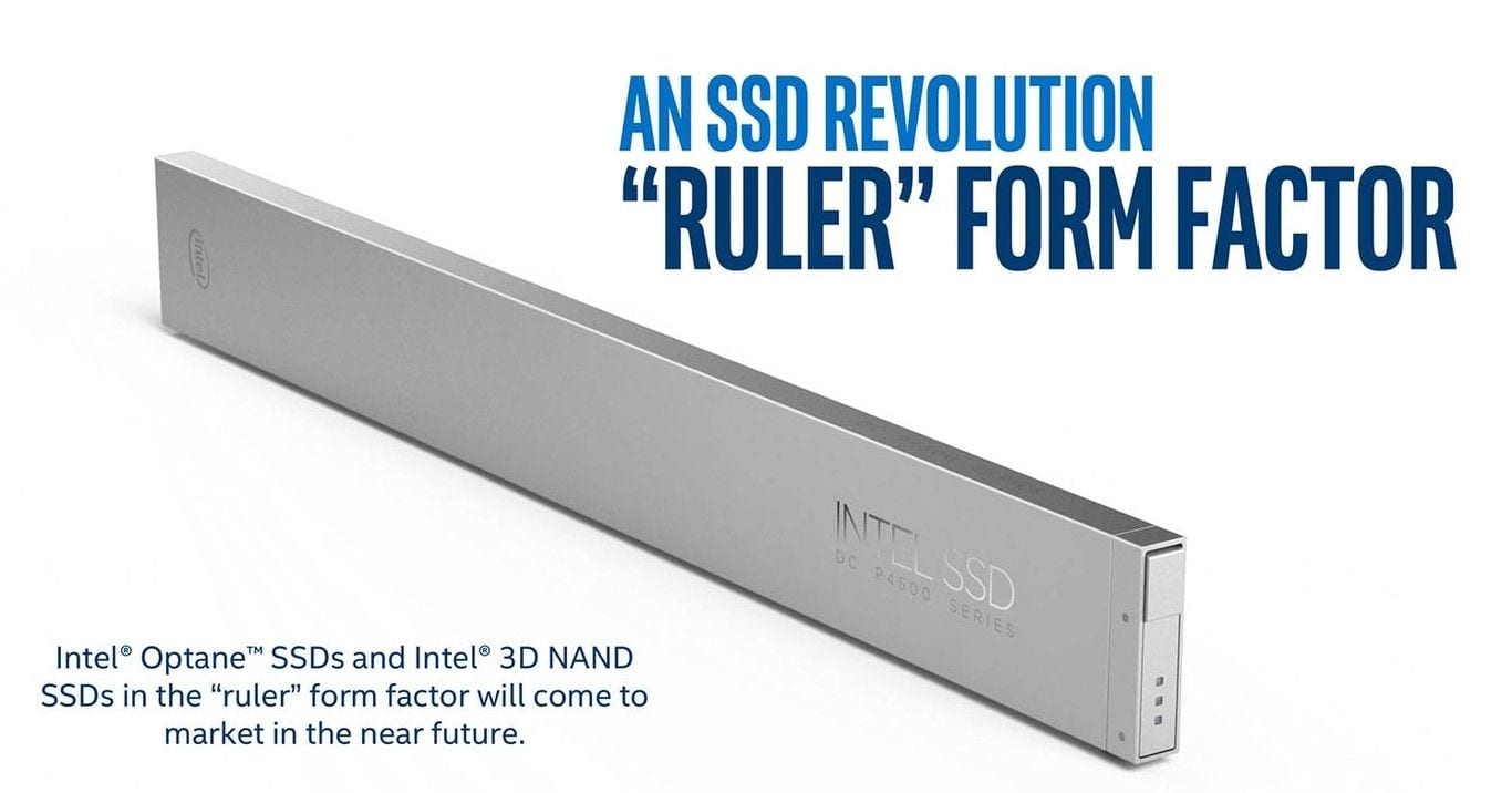 Intel desarrolla 'ruler', un sistema de almacenamiento SSD para servidores de hasta un petabyte intel ssd ruler - Intel desarrolla 'ruler', un sistema de almacenamiento SSD para servidores de hasta un petabyte