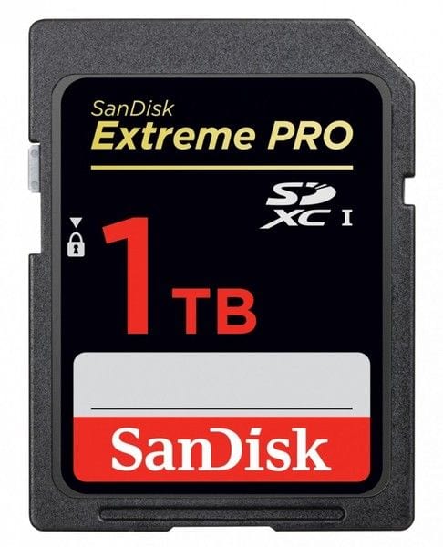 Buenas noticias ScanDisk presenta nueva tarjeta SD de 1TB Sandisk anuncia una tarjeta SD de 1TB