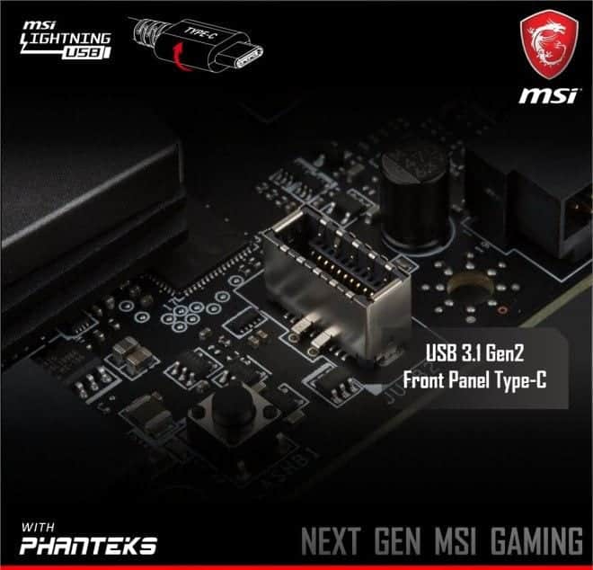 msi usb 31 gen2 type c