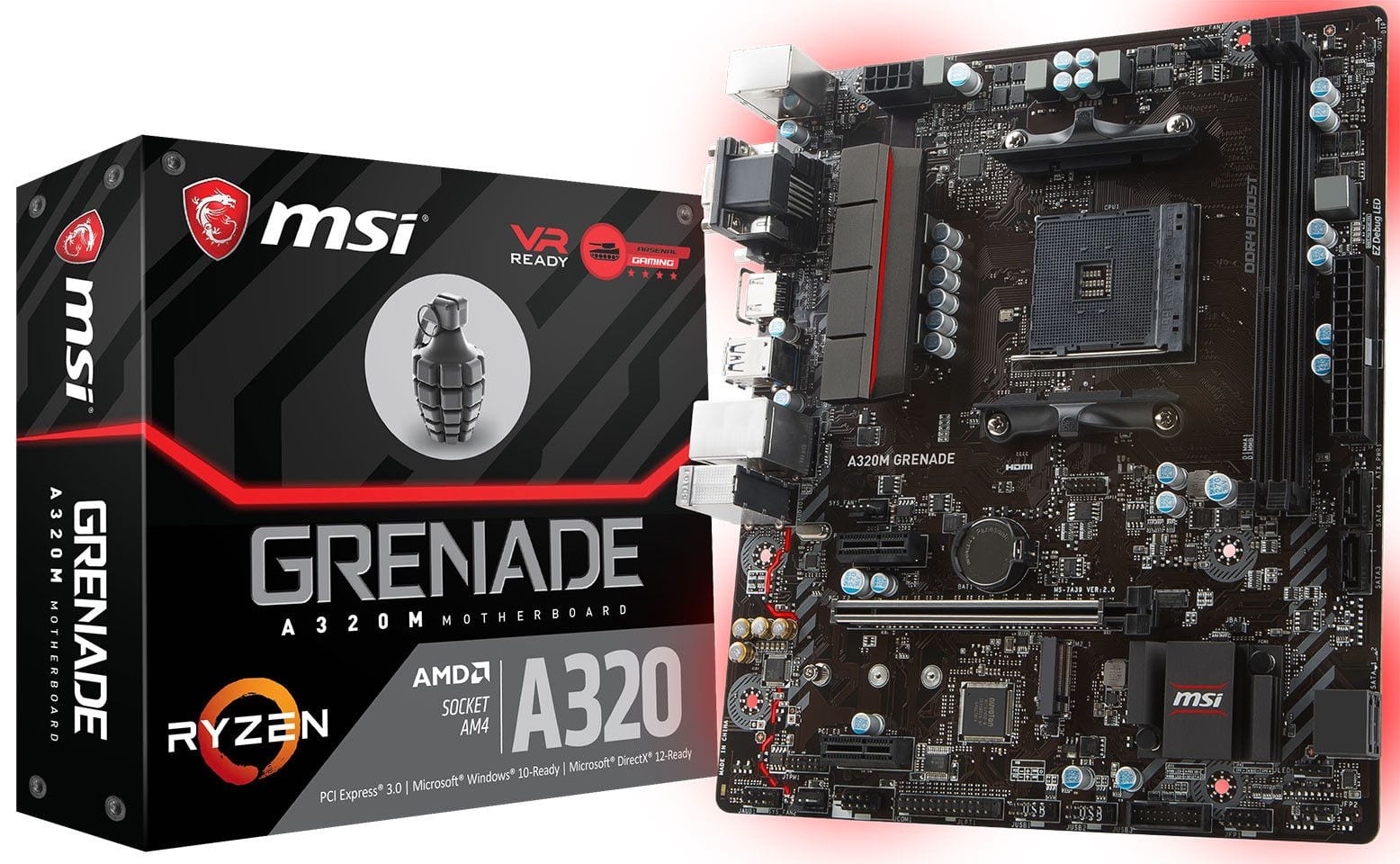 MSI anuncia placa base MSI A320 Granade, una placa base para las APU AMD Ryzen - HardwarEsfera