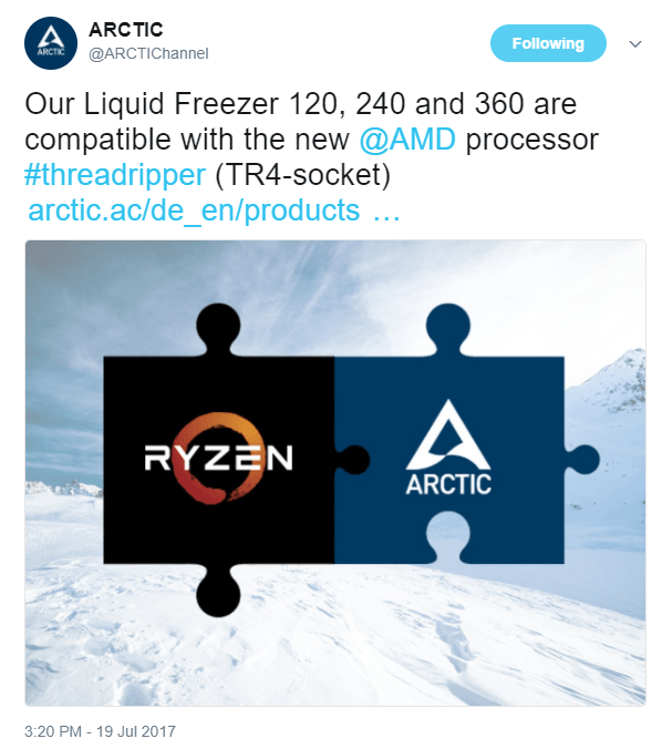 arctic amd ryzen threadripper disipador arctic amd ryzen threadripper disipador - HardwarEsfera - Hardware Reviews Noticias Foros