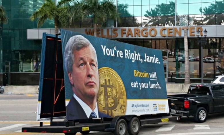 bitcoin jamie dimon almuerzo