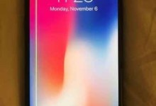 iPhone X linea verde