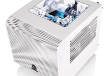 thermaltake core v1 snow edition con ventana blanca caja torre 001