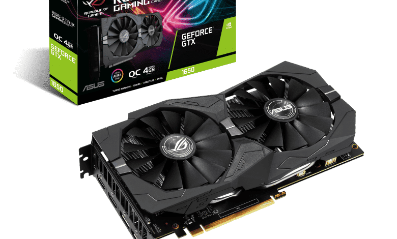 asus ROG STRIX GTX1650 O4G GAMING boxvga