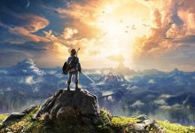 link mirando el cielo