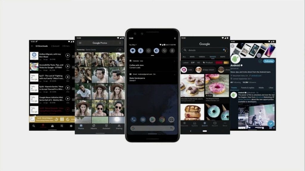 Android 10 modo oscuro virus amenazas