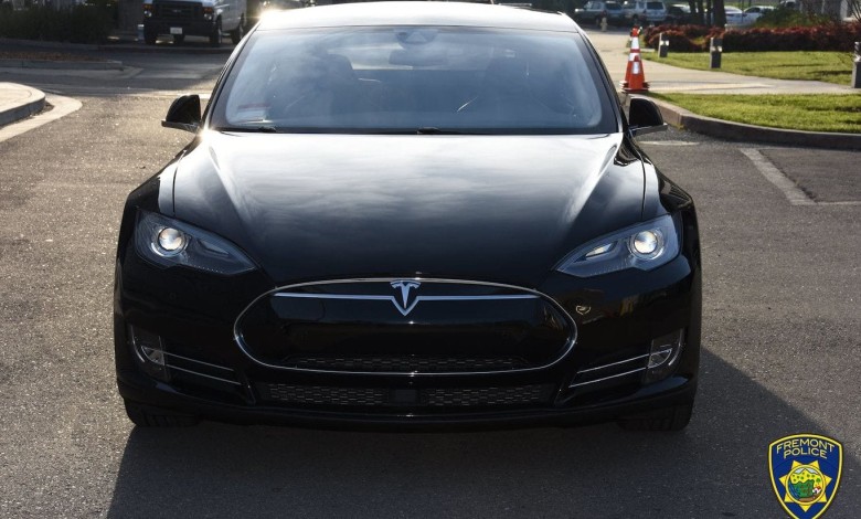 tesla model s policia freemont