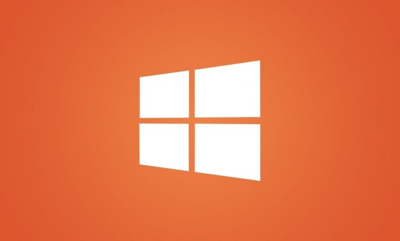 windows 10 naranja