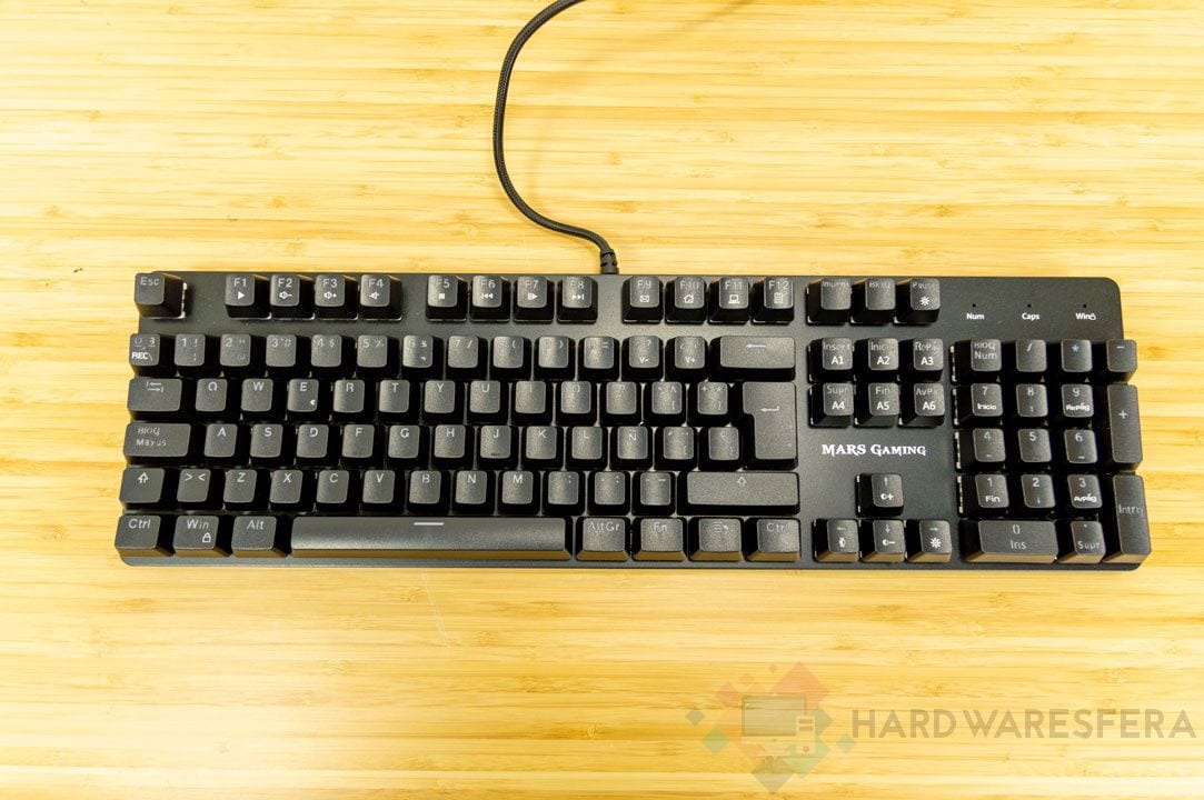 Teclado mecanico Mars Gaming MK5 diseño castellano
