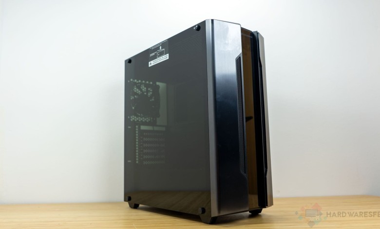 Caja E ATX CougarGaming Gemini S frontal perfil