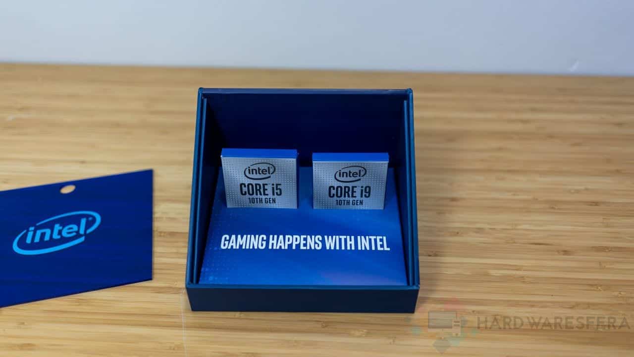 Intel Core i9-10900K y Core i5-10600K estuche