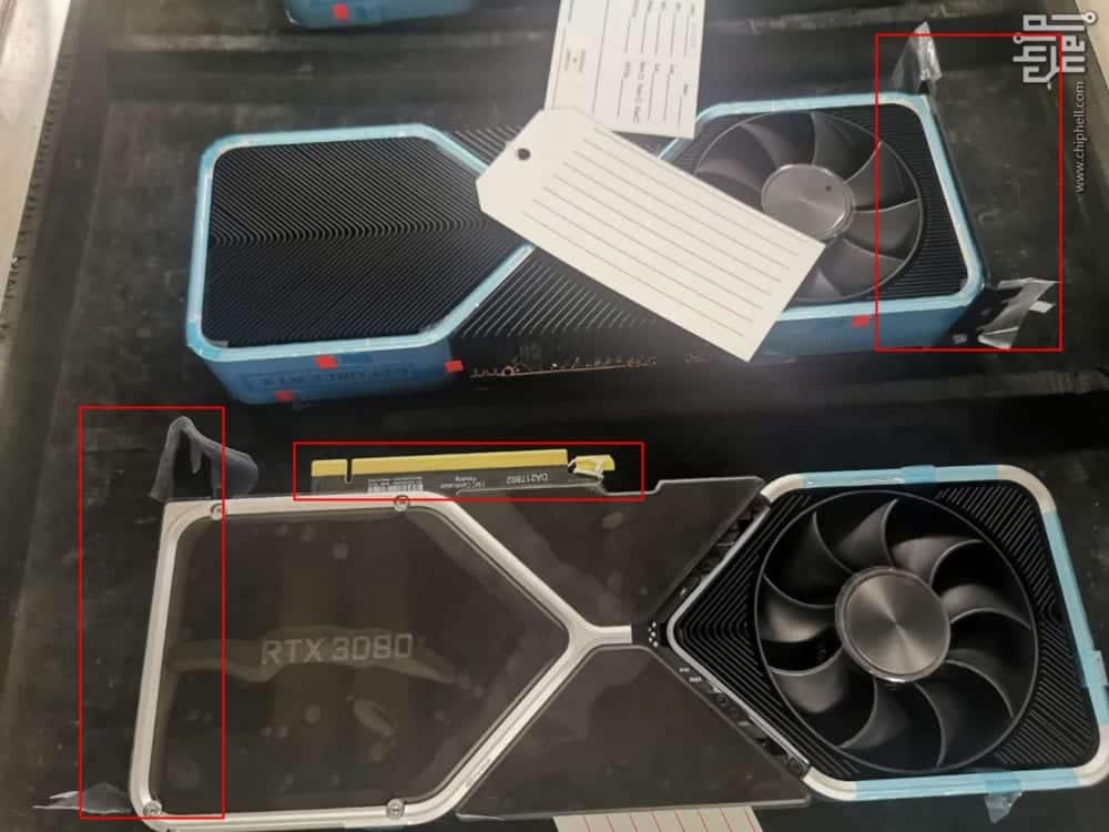 filtrada imagen nvidia rtx 3080 china