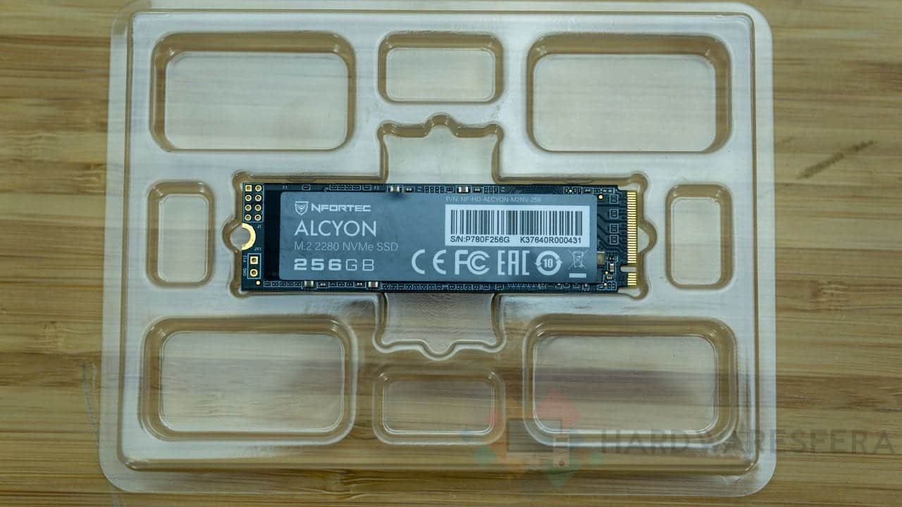 Nfortec Alcyon M.2 SSD NVMe 256gb unboxing