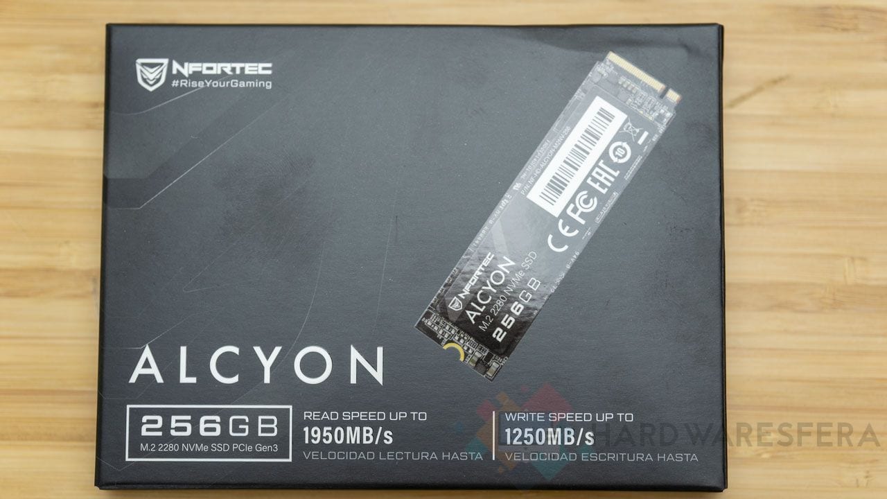 Nfortec Alcyon M.2 SSD NVMe 256gb caja frontal