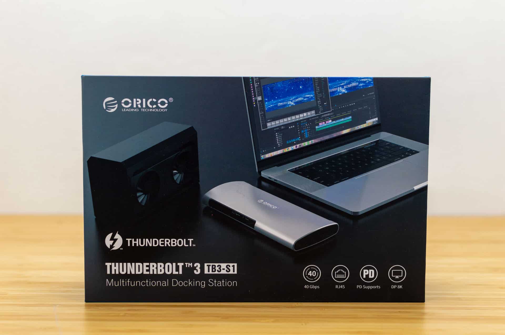 hub thunderbolt orico tb3-s1 caja frontal