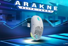 Arakne Elite Ivory raton gaming newskill