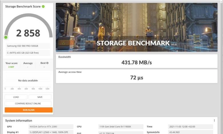 3DMark Storage Benchmark benchmarks ssd almacenamiento