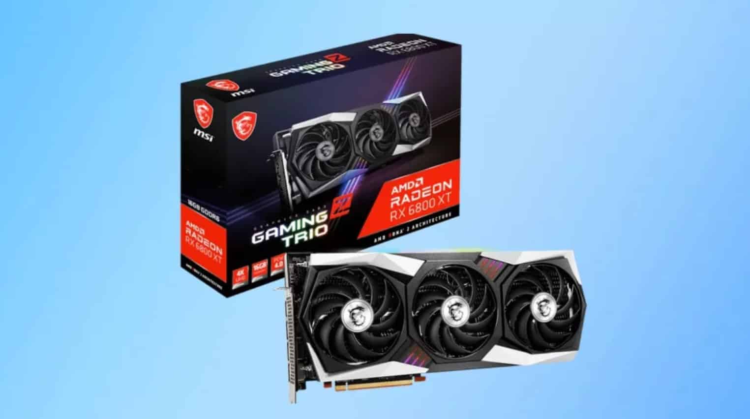 msi amd rx 6800 xt gaming trio z