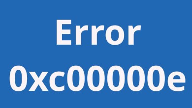 error azul windows 0xc00000e texto
